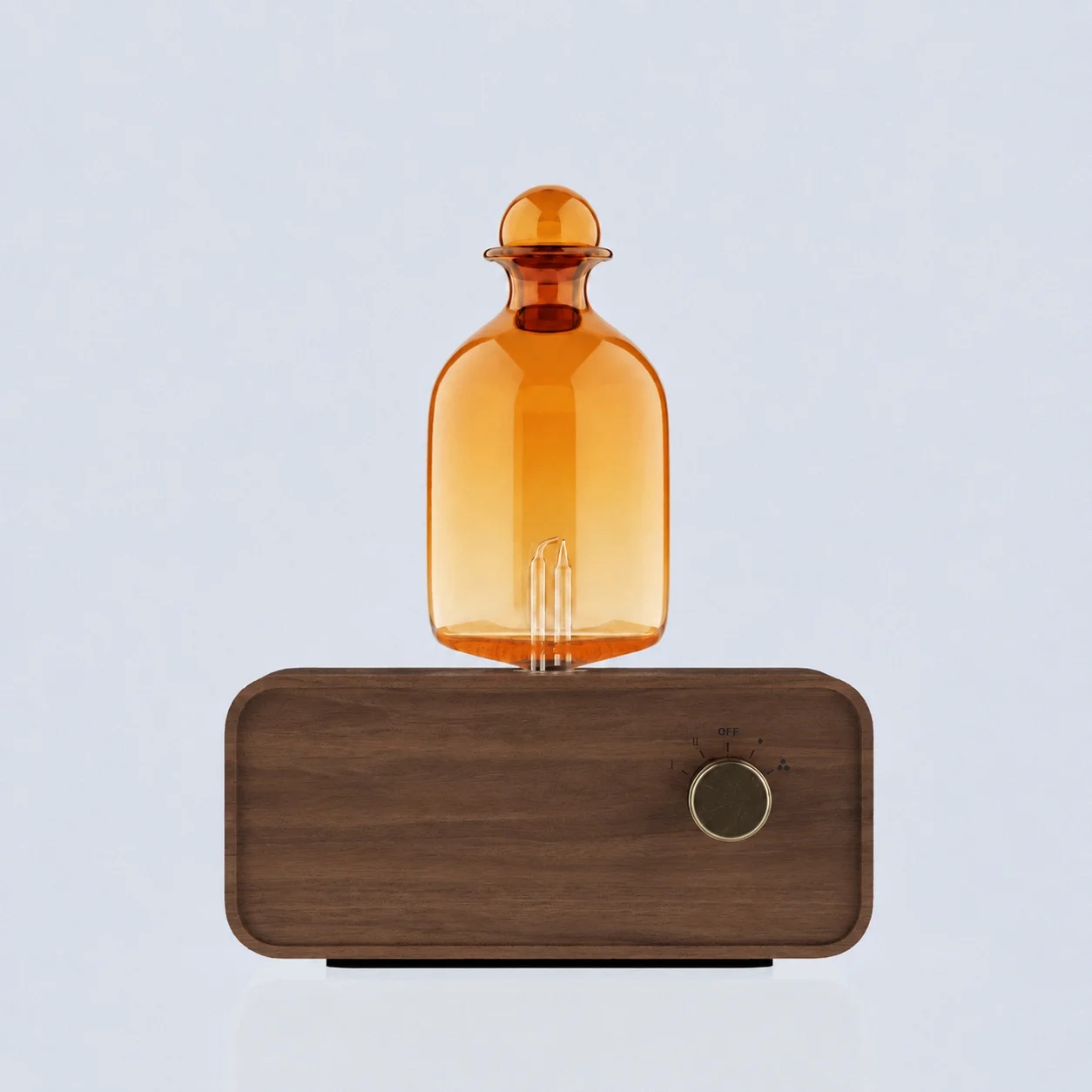 Home Fragrance Oud - 앰버 글라스 네블라이징 디퓨저 빈티지 우드