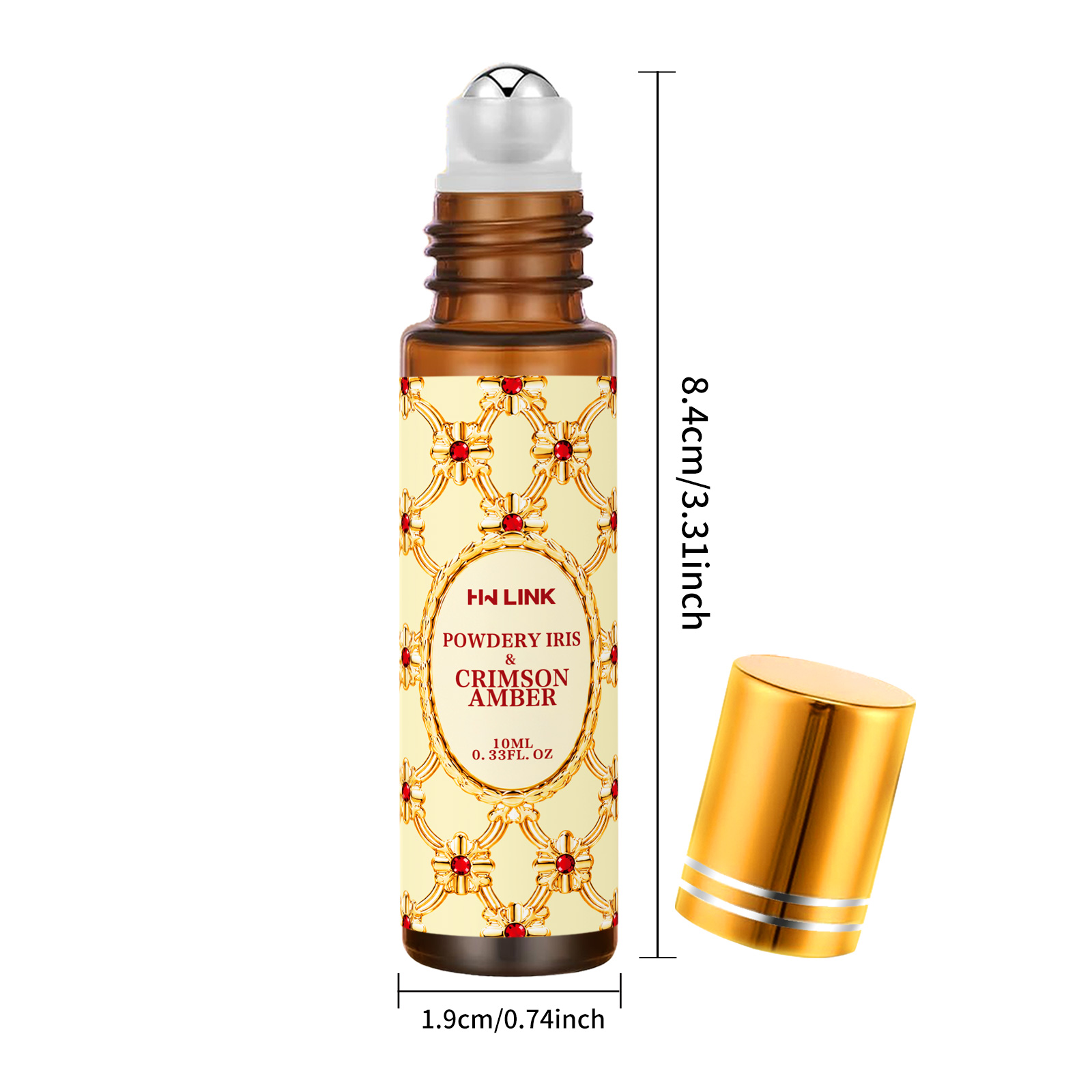 10ml 파우더리 아이리스 & 크림슨 앰버 향 오일 롤 - Home Fragrance Usa 리뷰 및 가격
